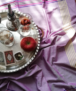 سفره تمام نخ  یزدی/ رومیزی / دستمال نگهداری سبزی/ابعاد ۱۰۰ در ۱۰۰